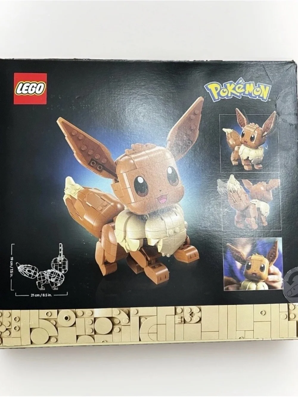 Lego Eevee Building Set - Brown and Cream